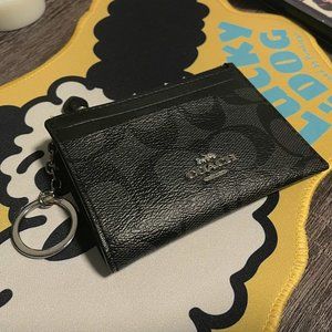 coach mini skinny id case